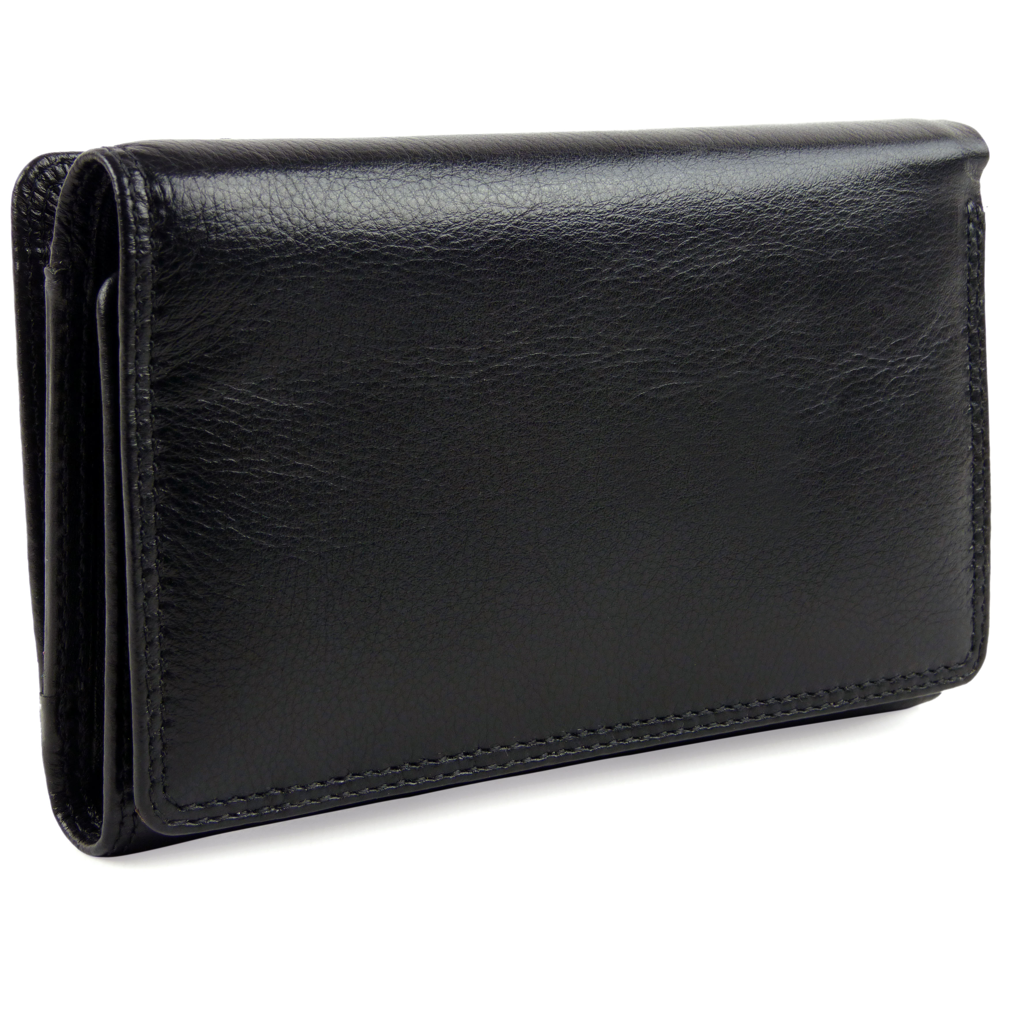 Ladies Leather Medium Flap Over Purse/Wallet by Visconti Heritage Gift ...