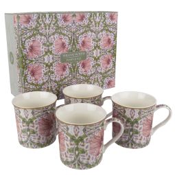 William Morris Pimpernel Set of 4 China Mugs The Leonardo Collection