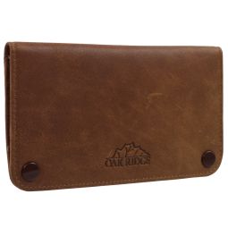 Oakridge Leather Tobacco Pouch with Stud Fastener 