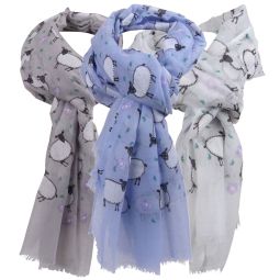 Béchat Accessoires Ladies Sheep Scarf Shoulder Wrap 