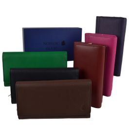 Online Leather and Hair Flap Wallet