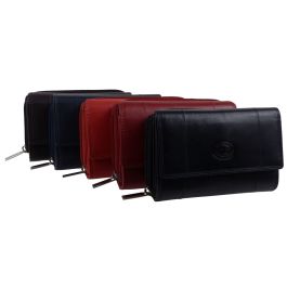 Ladies Soft Leather Purse Wallet by London Leathergoods 6 Colours