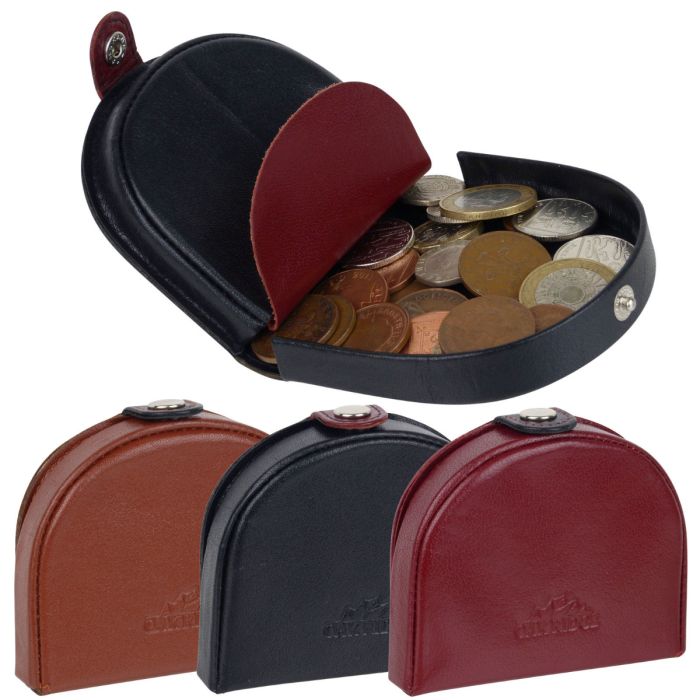 Oakridge Leather Mens Tray Coin Purse Pocket Size