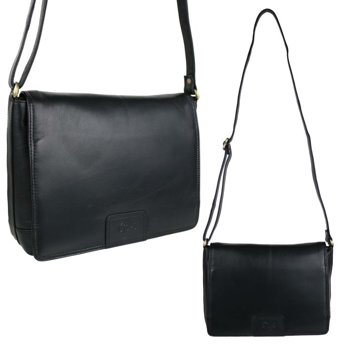 Black flap crossbody bag best sale