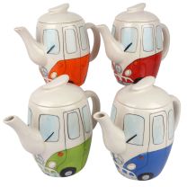 Camper Van Shaped Decorative Collectible Teapot 