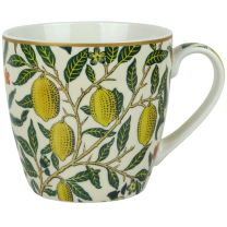 William Morris Fruits Larger Capacity China Breakfast Mug 400ml (15 FL Oz)