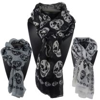 Pickled Moon Ladies Skulls Scarf Shoulder Wrap 182cm x 110cm