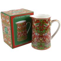 China Jug by William Morris Strawberry Thief Design Gift Boxed Red