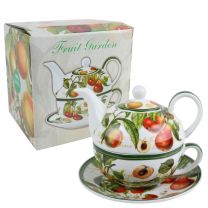 Classic Tea For One by The Leonardo Collection Fruit Garden Orchard Kitchen Gift Boxed