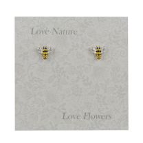 Bechat Accessories Small Dainty Yellow Bee Studs