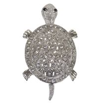 Ladies Turtle Brooch or Pendant Silver Fashion Jewellry