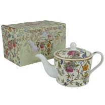 The Leonardo Collect William Kilburn Pattern China Teapot 600ml (22FL OZ) Gift Box 