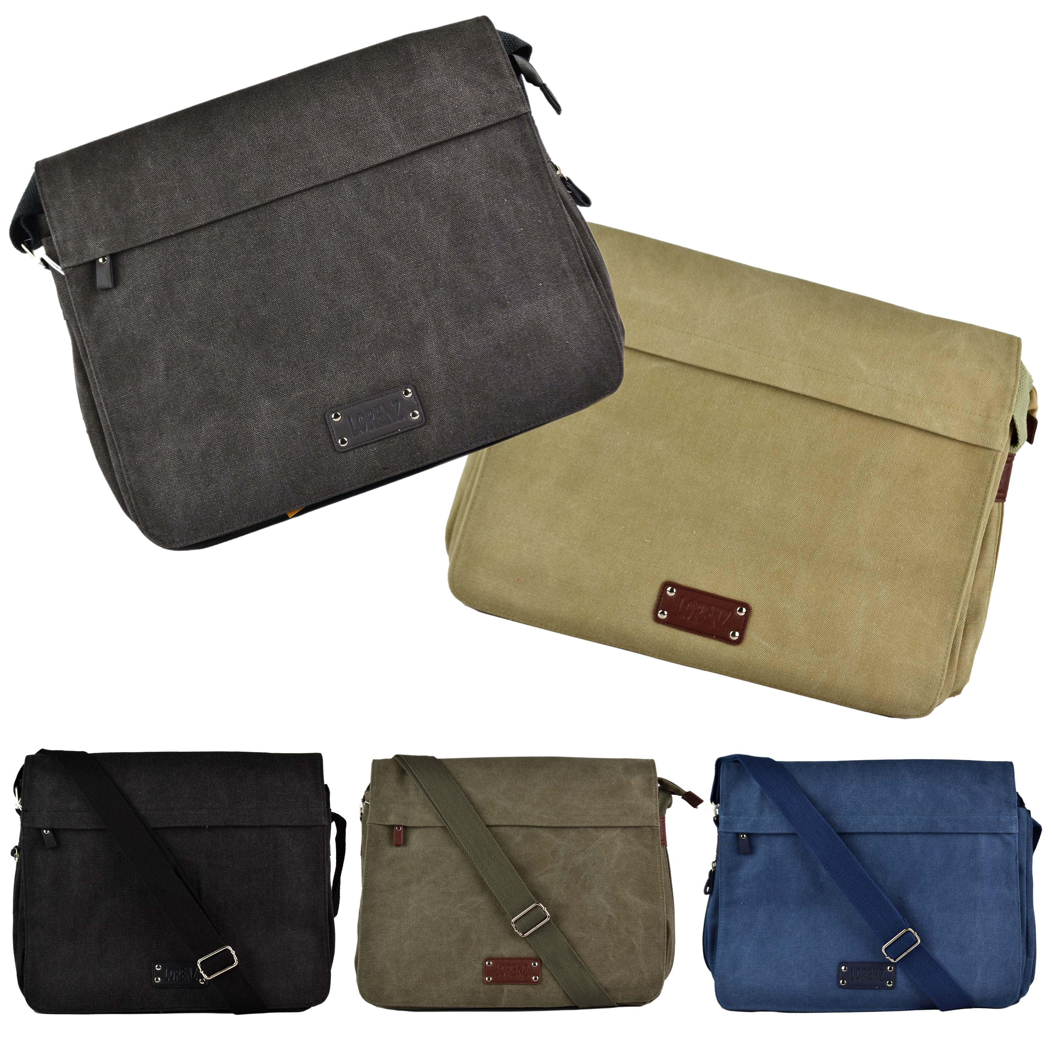 lorenz canvas messenger bag