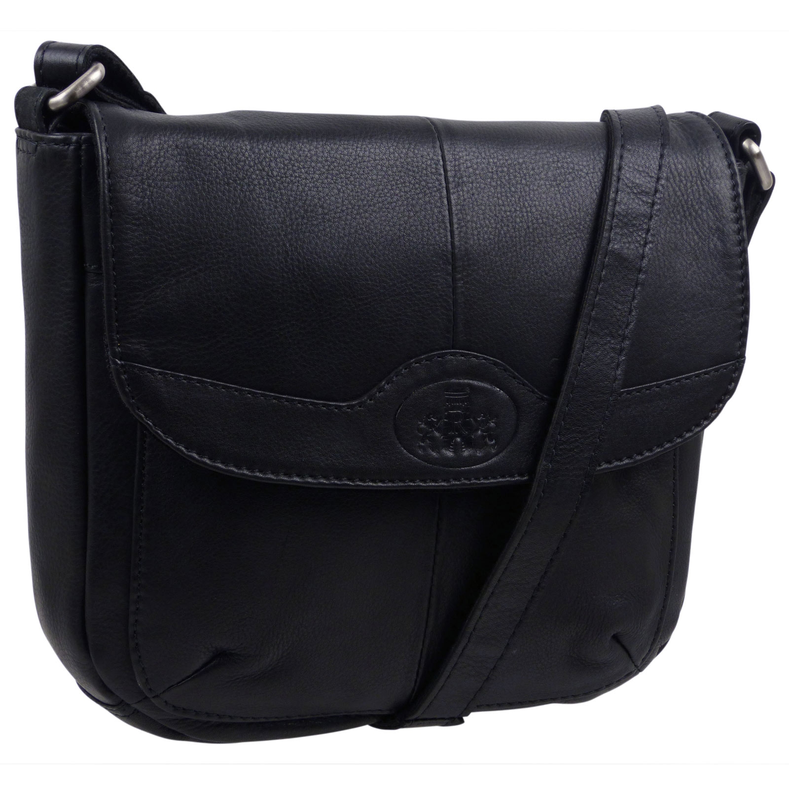 black cross body saddle bag