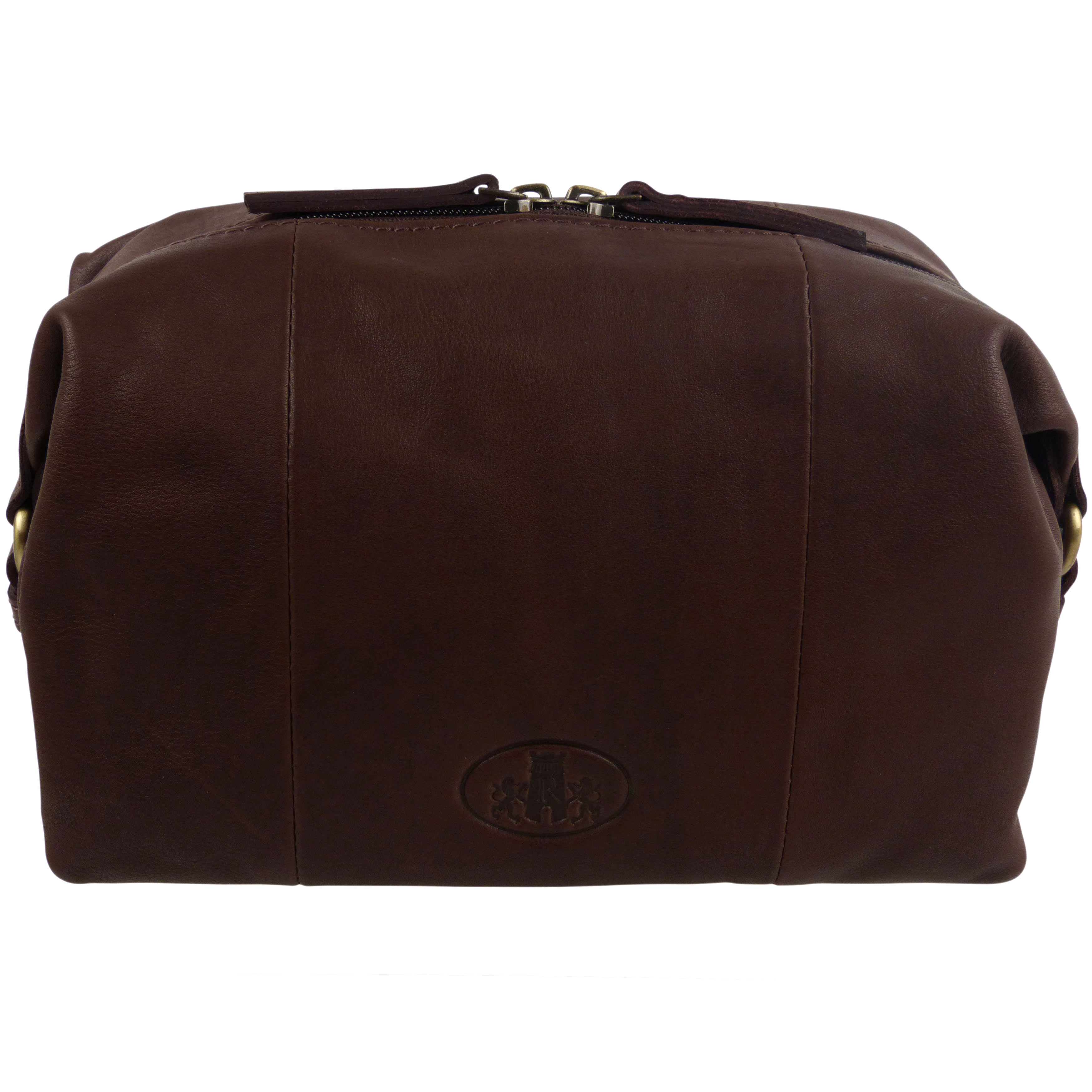 rawlings leather toiletry bag