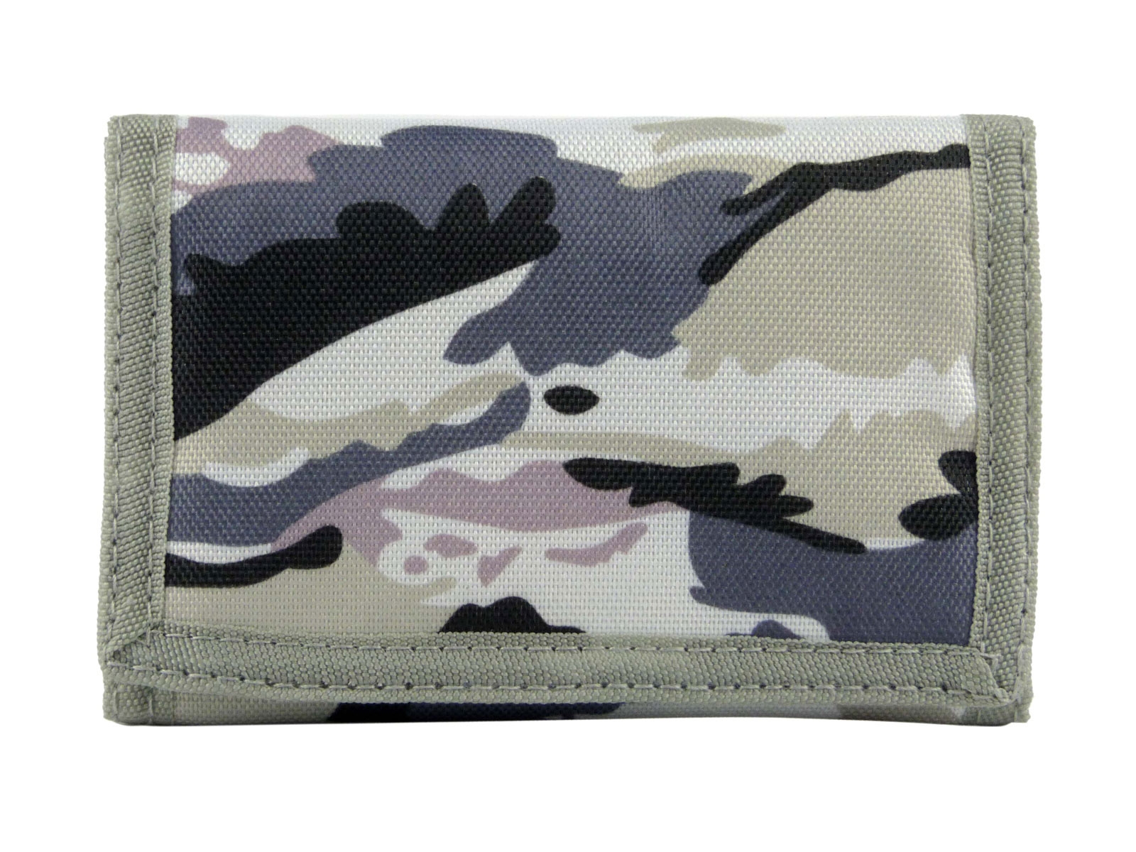 Mens Camouflage Canvas Tri-Fold Wallet with Chain & Clip | eBay