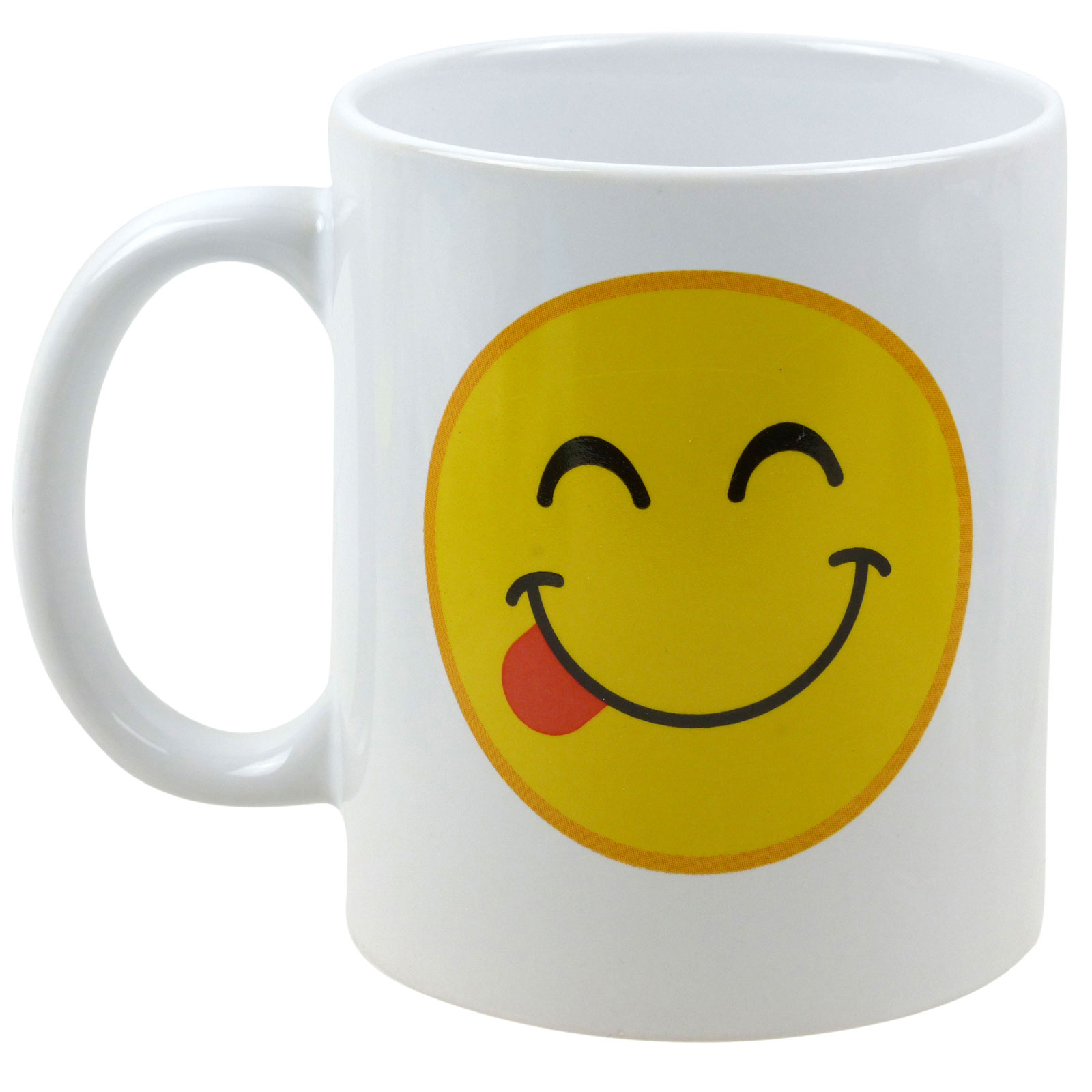 Emoji Mug 6 Designs Emoticon Smiley Angry Blush Heart Tea Coffee | eBay