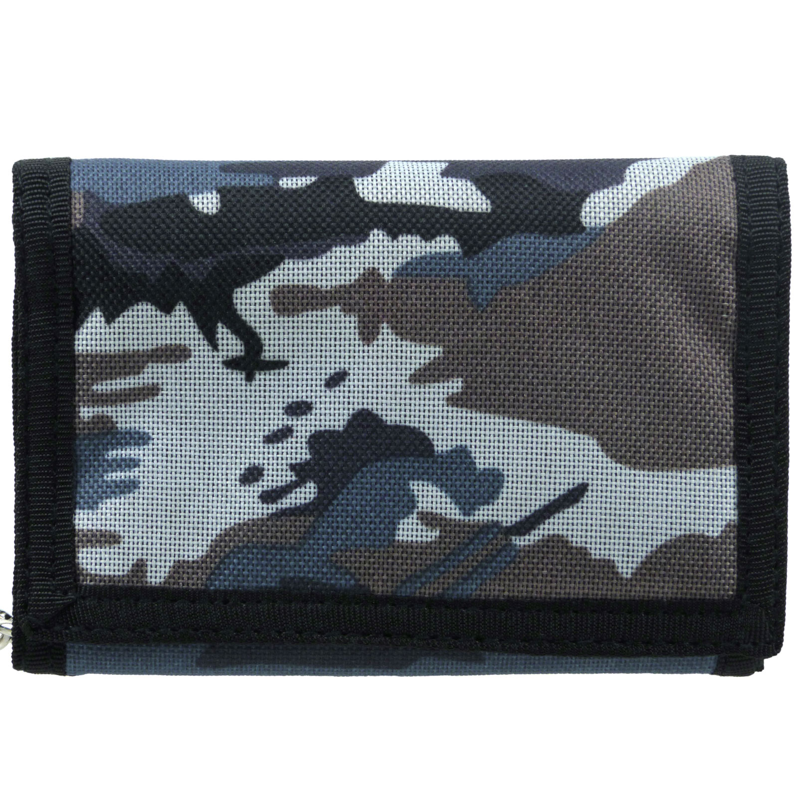 Mens Camouflage Canvas Tri-Fold Wallet with Chain & Clip | eBay