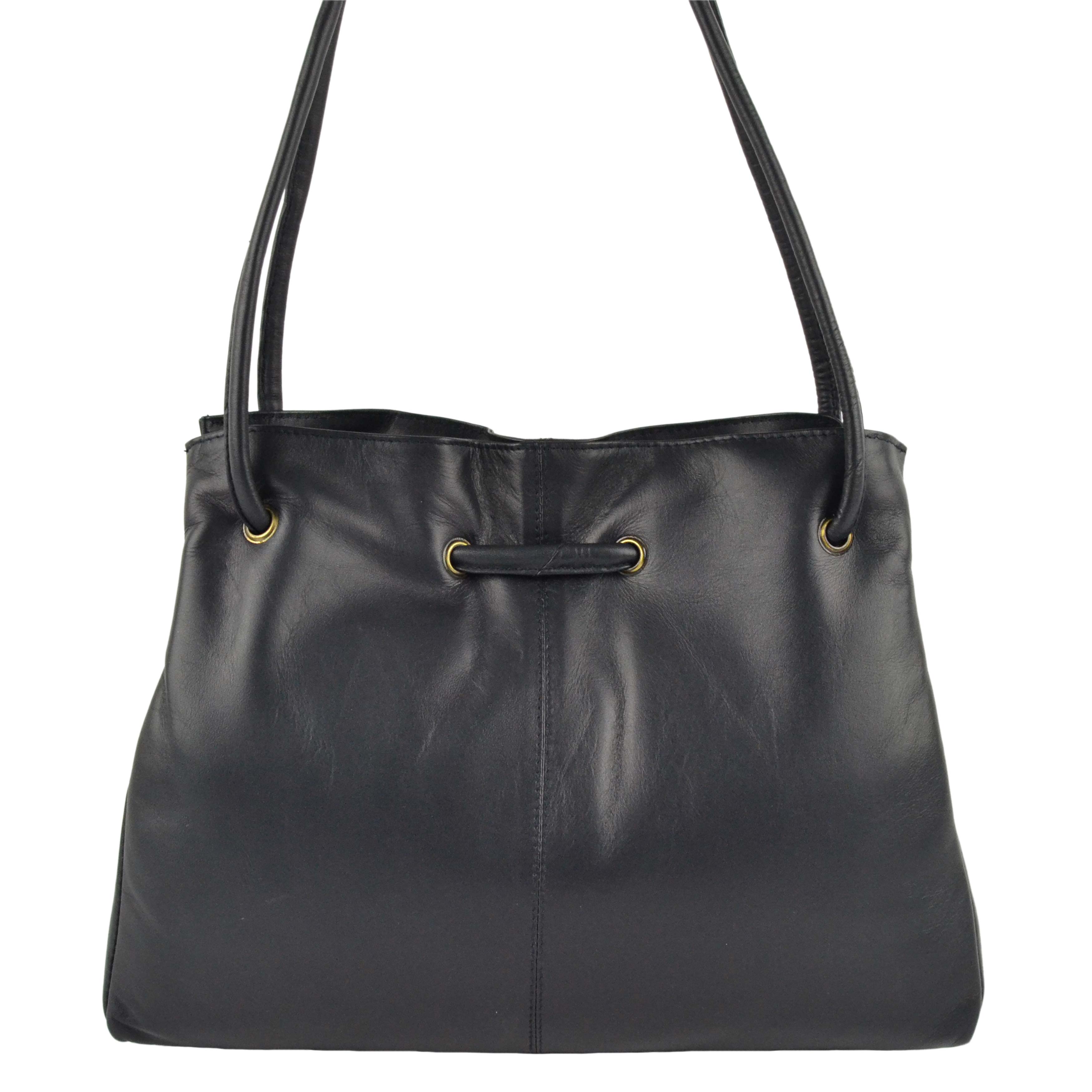 Ladies Soft Leather Shoulder Handbag by GiGi Othello Collection Classic ...