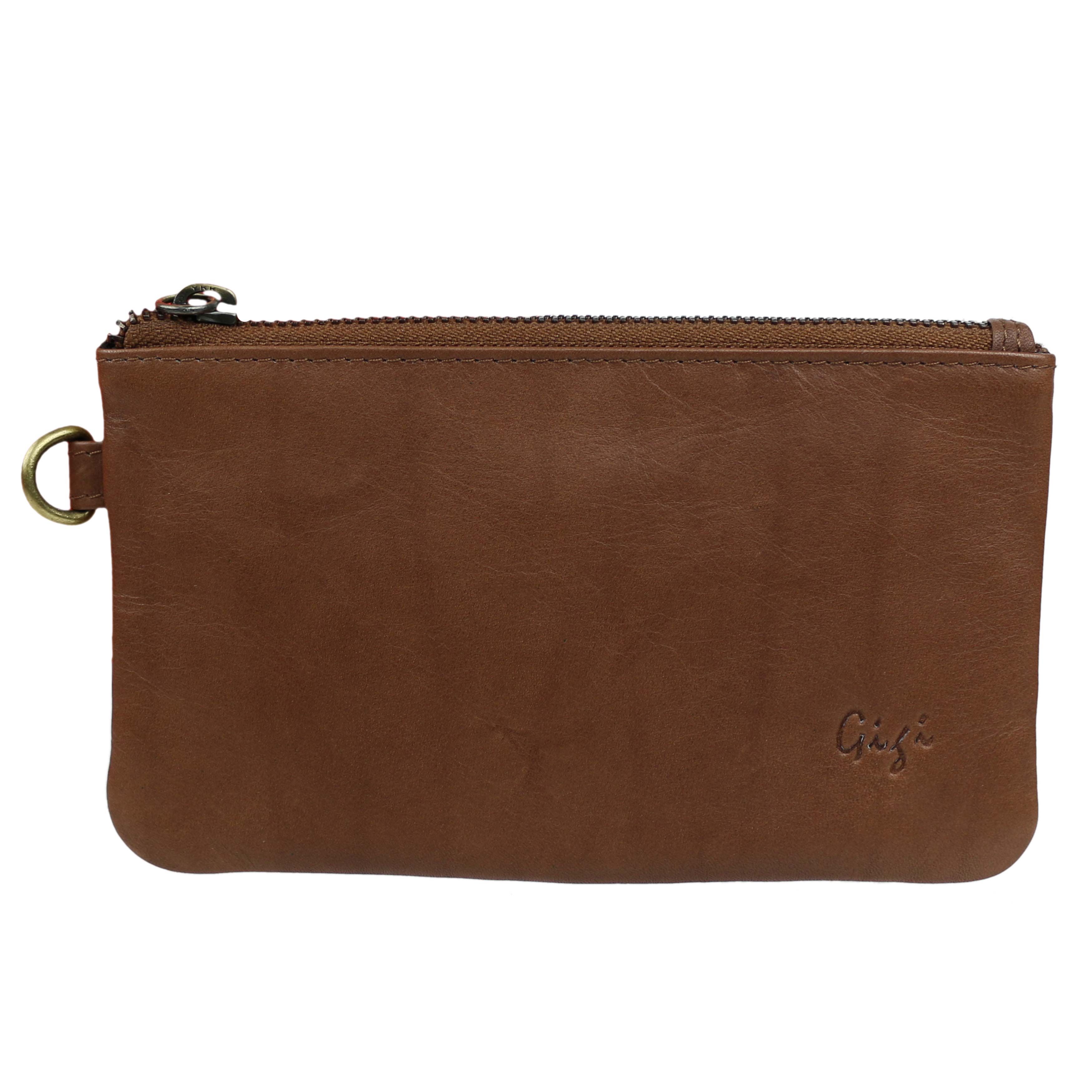 Ladies Leather Wrist Bag/ Clutch Purse by GiGi Leather | eBay