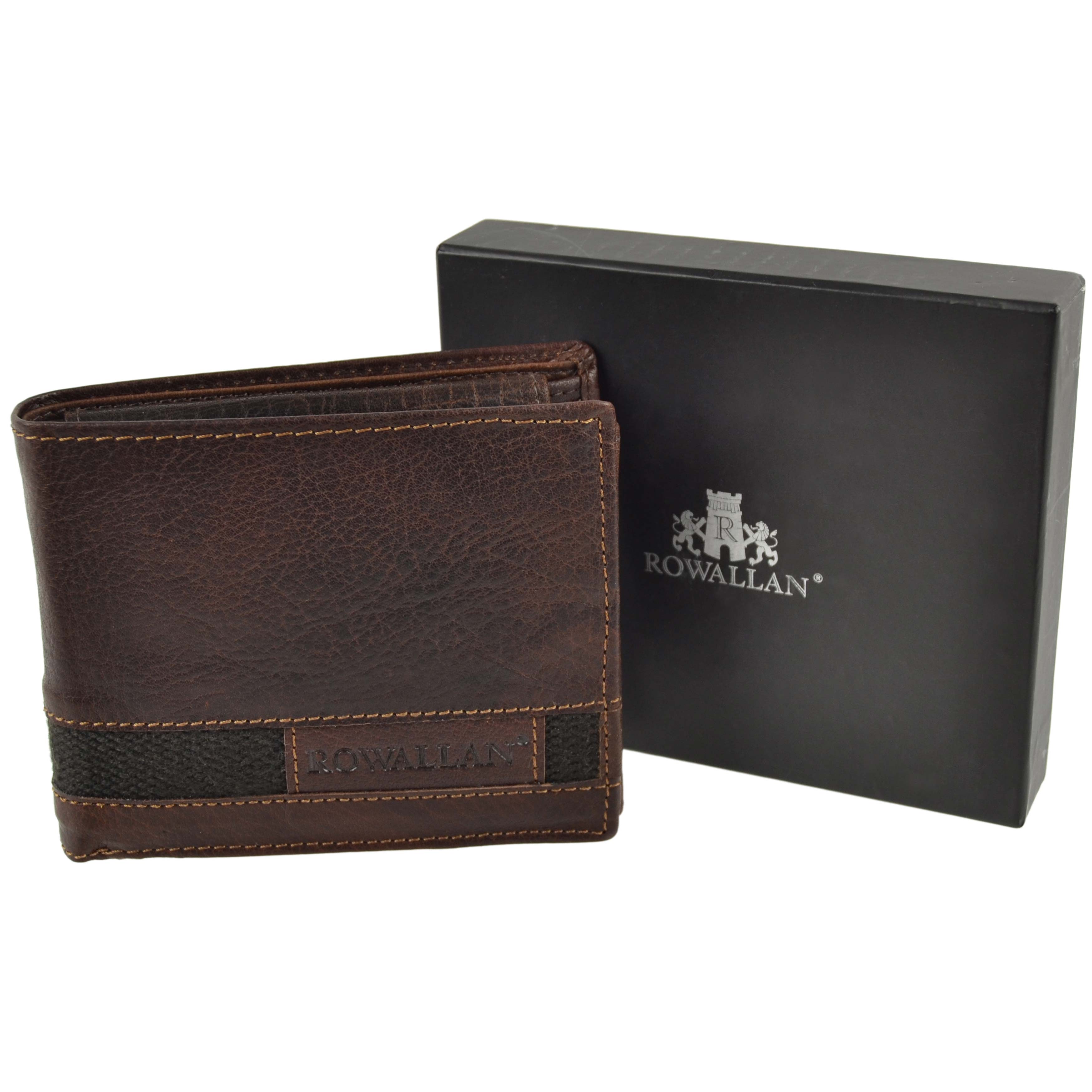 Mens Bi-Fold BUFFALO LEATHER WALLET Rowallan of Scotland; Panama ...