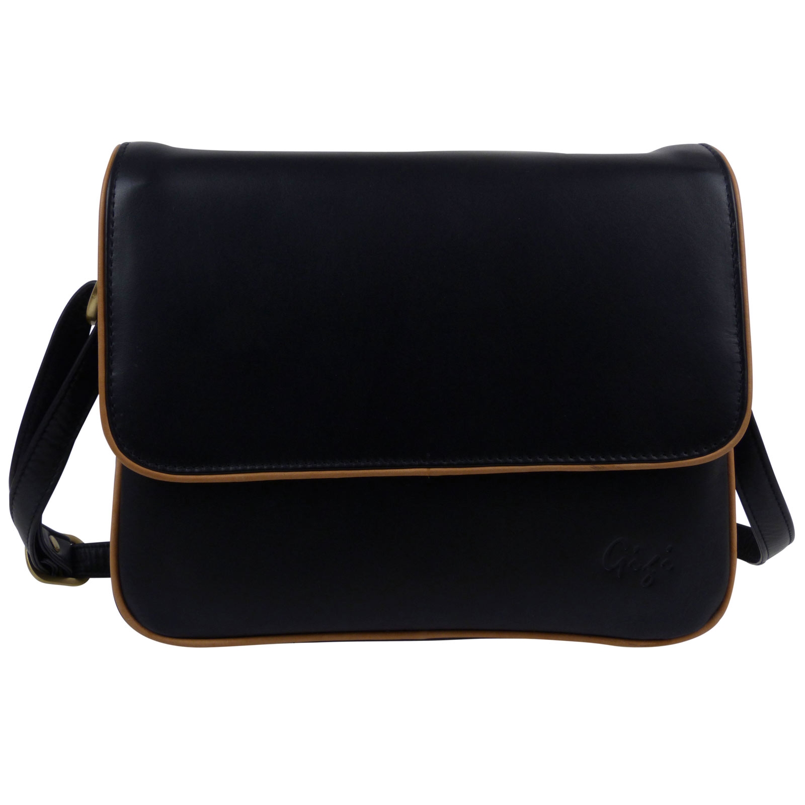 GIGI - Women's Leather Flap Over Cross Body Handbag - Shoulder Bag wit –  The Real Handbag Shop
