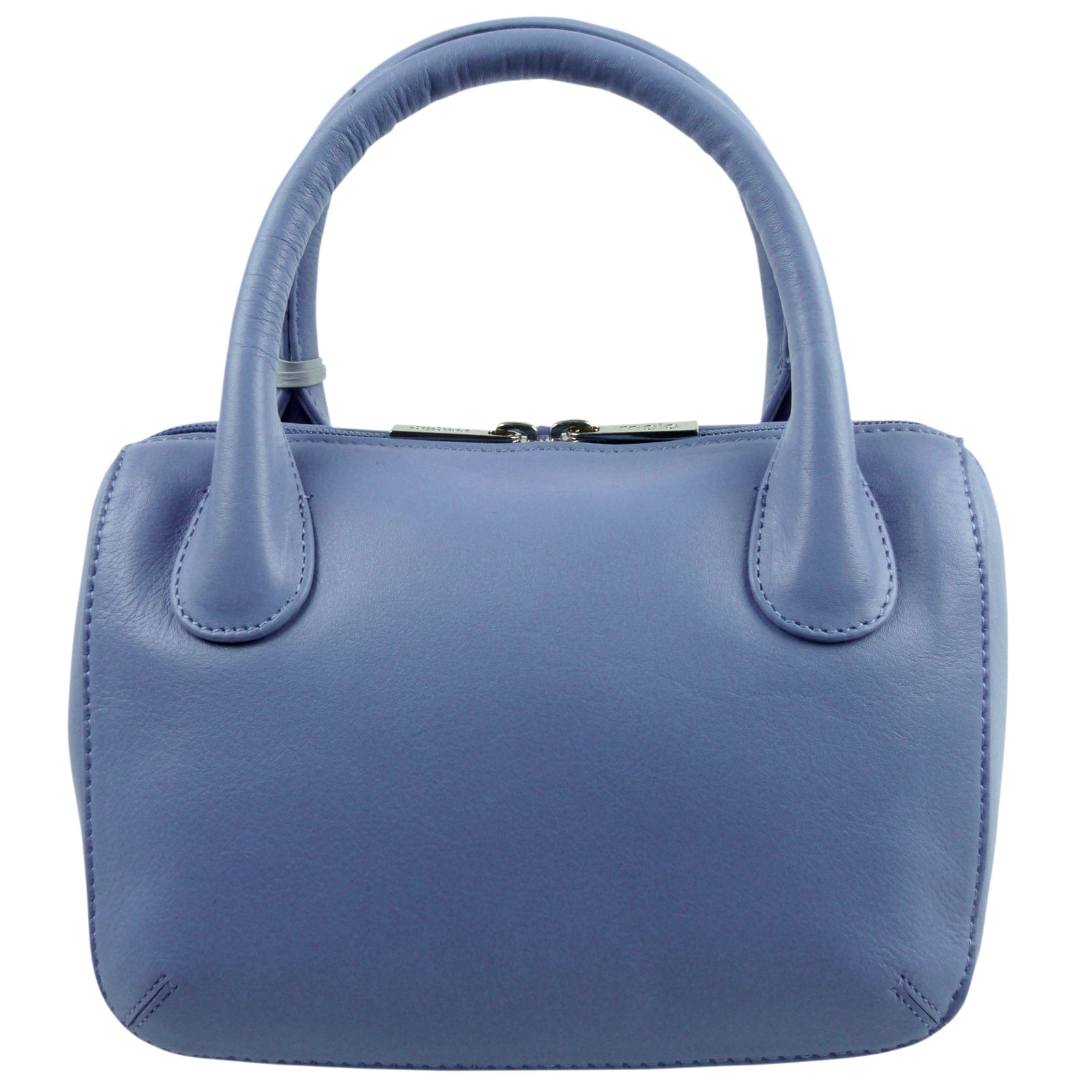 Ladies Leather Twin Handle Mini Grab Bag by Mala; Anishka Collection ...